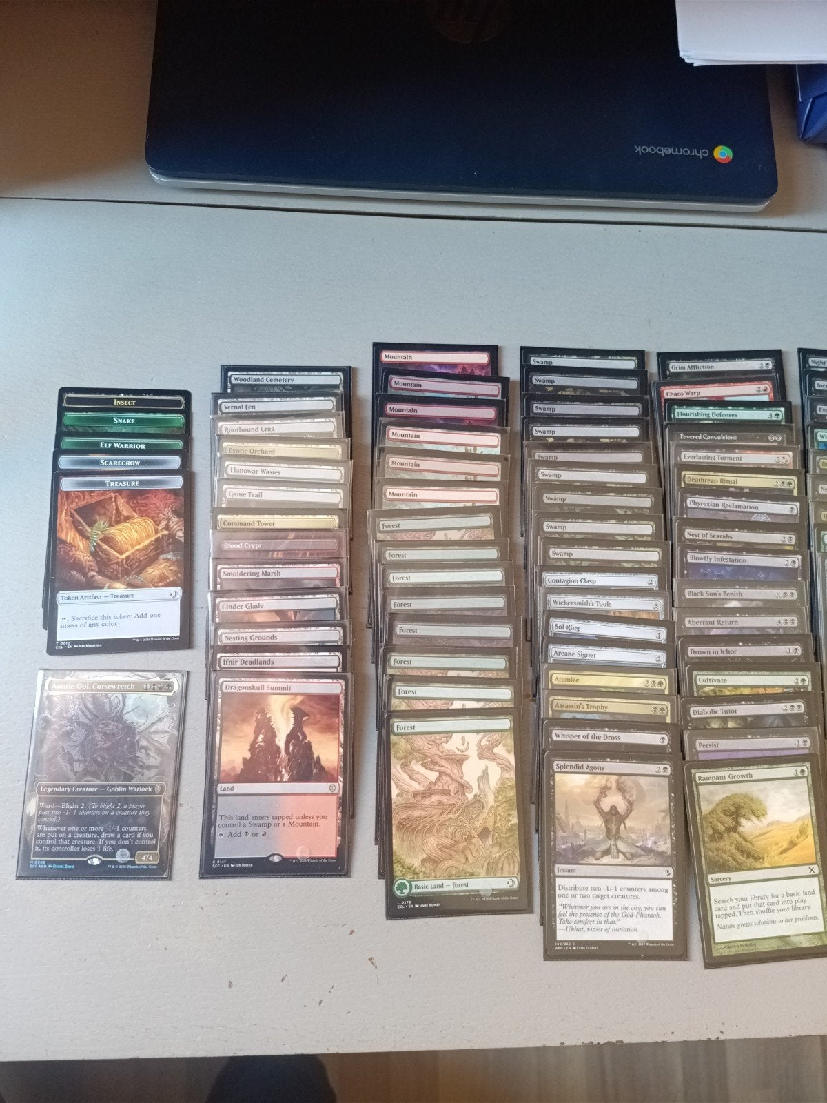auntie ool upgraded commander deck, Hobby en Vrije tijd, Ophalen of Verzenden, Zo goed als nieuw, Speeldeck
