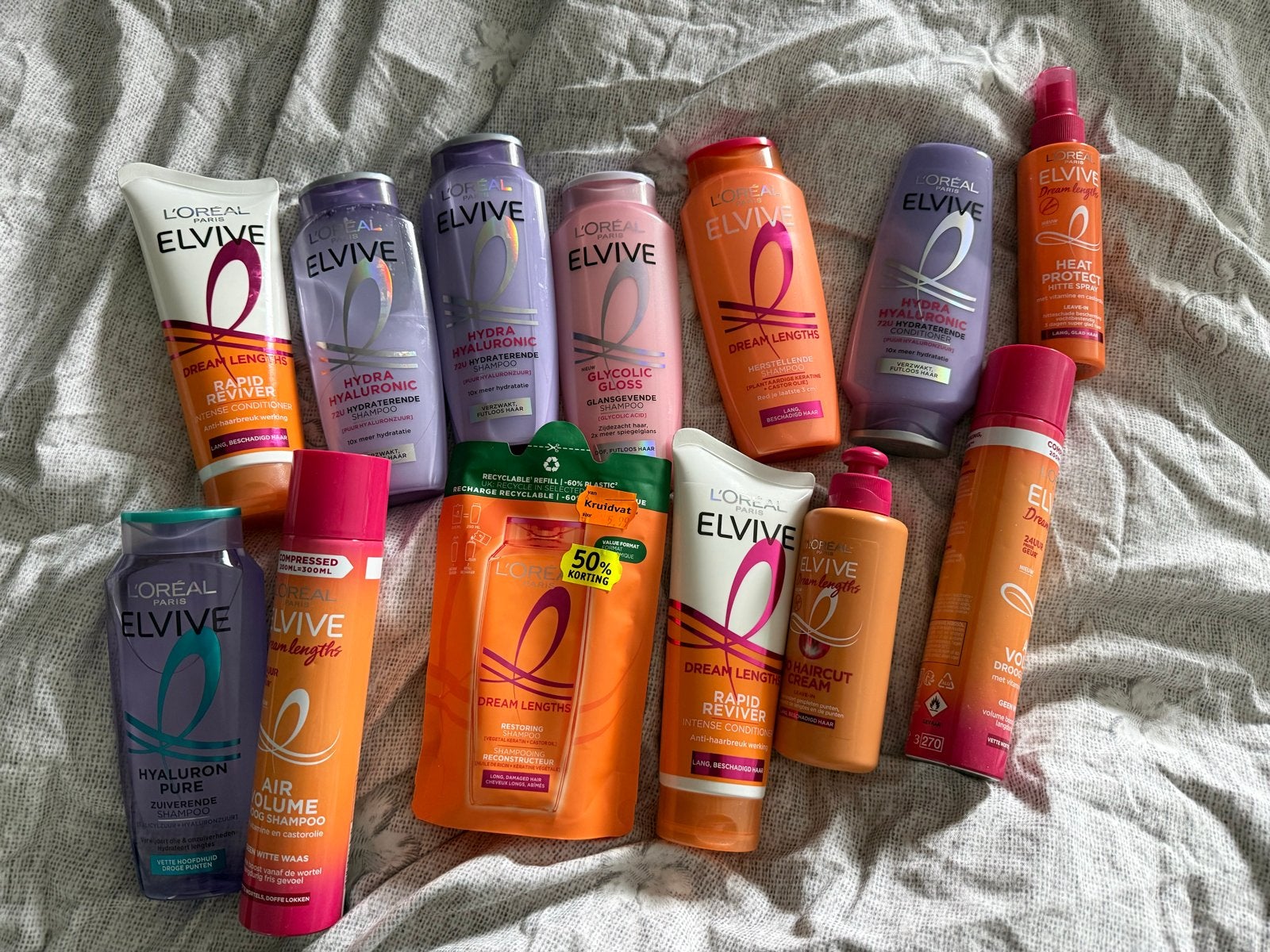 L'Oréal Elvive Haarproducten - Veel Nieuw, Sieraden, Tassen en Uiterlijk, Uiterlijk | Haarverzorging, Zo goed als nieuw, Gel, Wax, Haarlak of Mousse