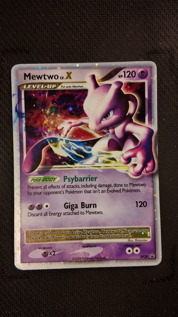 Mewtwo LV.X 2 DP28 DP Black Star Promos | Pokemon kaart, Ophalen, Losse kaart, Foil