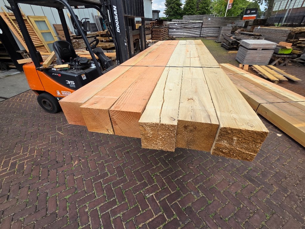 6 Douglas palen / balken 20x20 cm  4.00 m lang - nr: TB60, Ophalen, Nieuw, 250 cm of meer, Overige typen