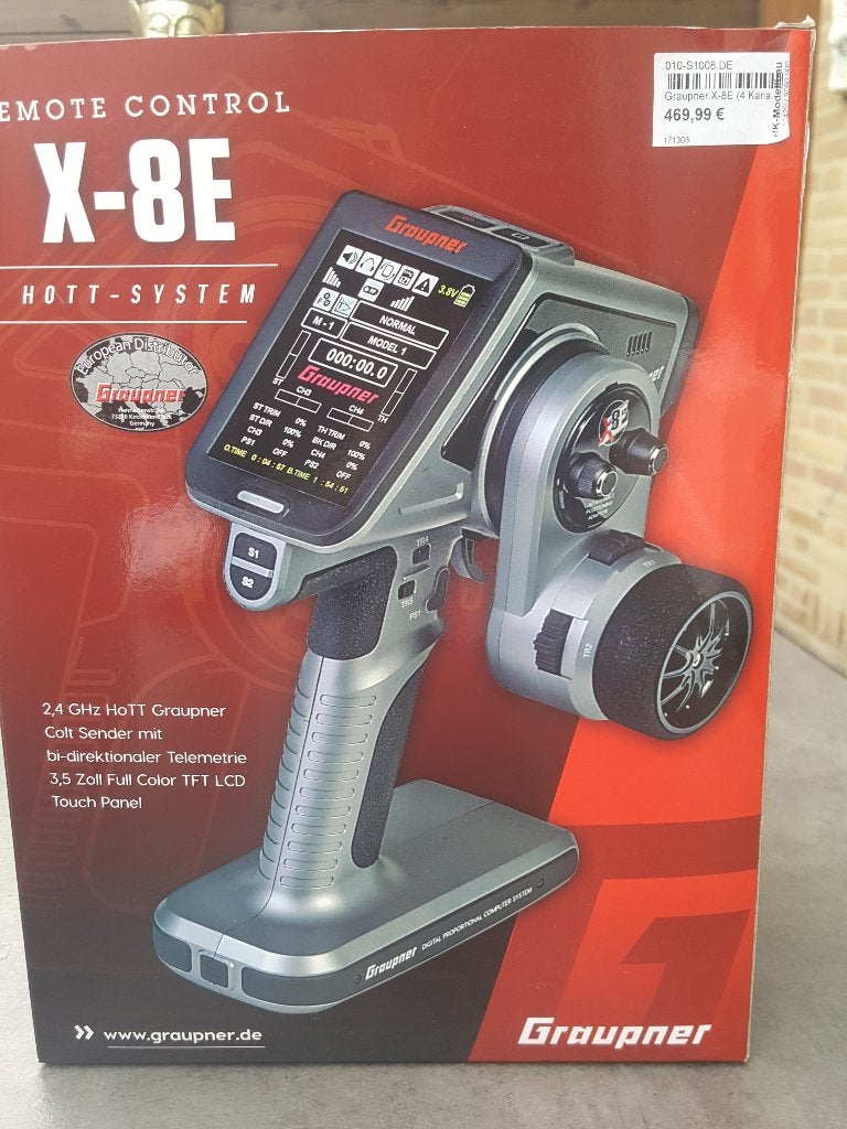 Remote Control X-8E  2,4GHz HoTT Graupner, Ophalen of Verzenden, Zo goed als nieuw