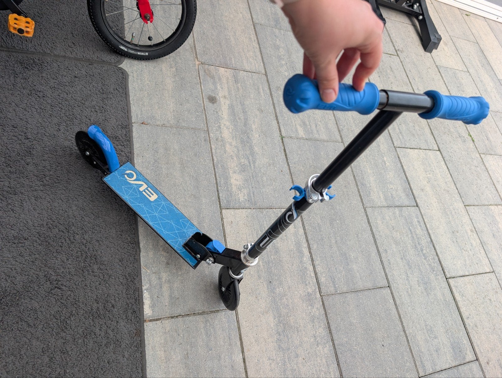 Blauwe EVO step voor kinderen - Zo goed als nieuw, Fietsen en Brommers, Steps, Ophalen of Verzenden, Zo goed als nieuw, Gewone step