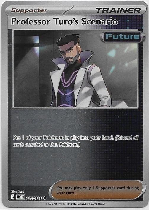 Prismatic Evolutions,  Prof. Turo's Scen. [reverse] 121/131, Verzenden, Nieuw, Losse kaart