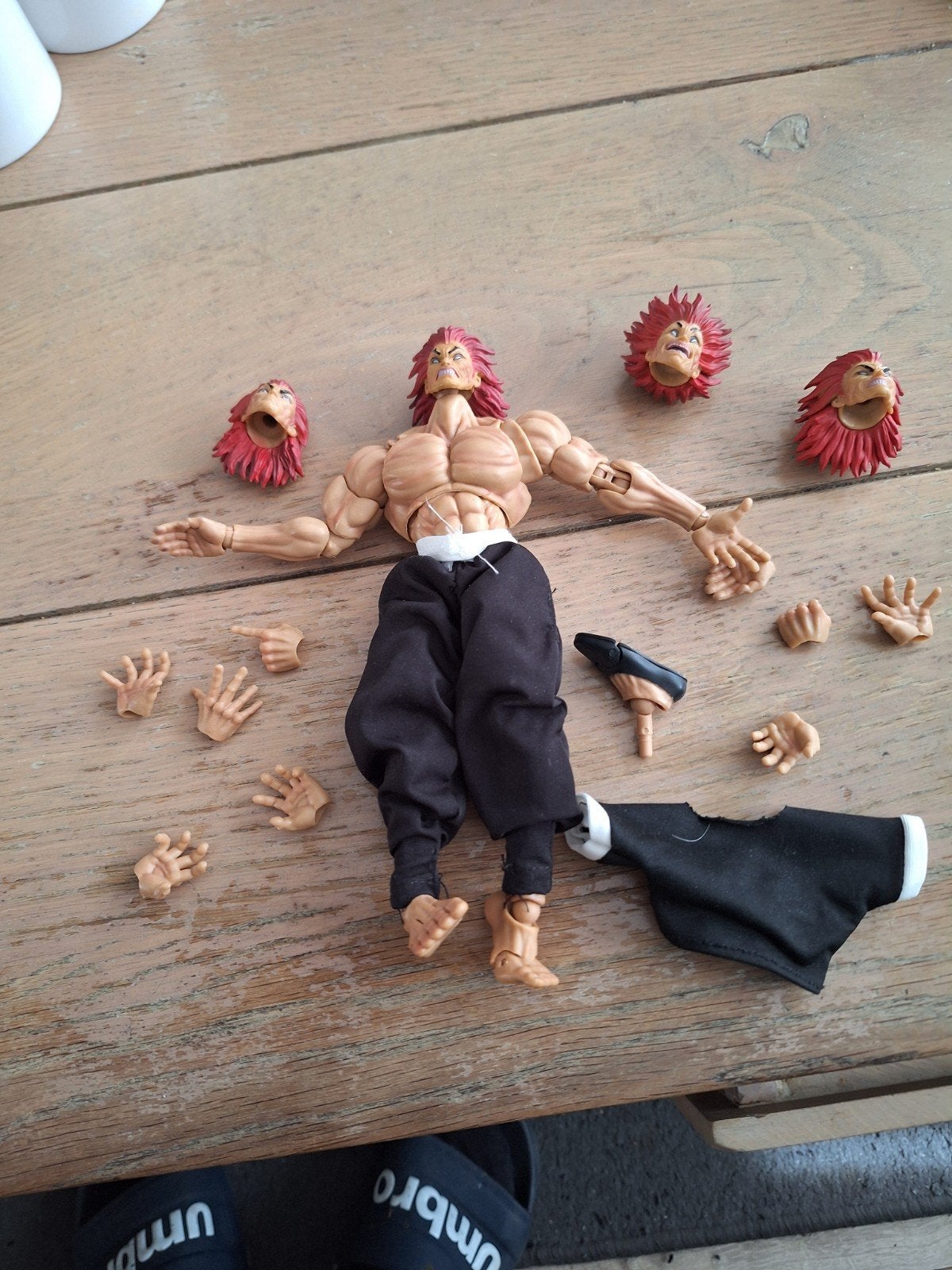 Baki Hanma Yujiro Figuur met verwisselbare onderdelen, Ophalen of Verzenden