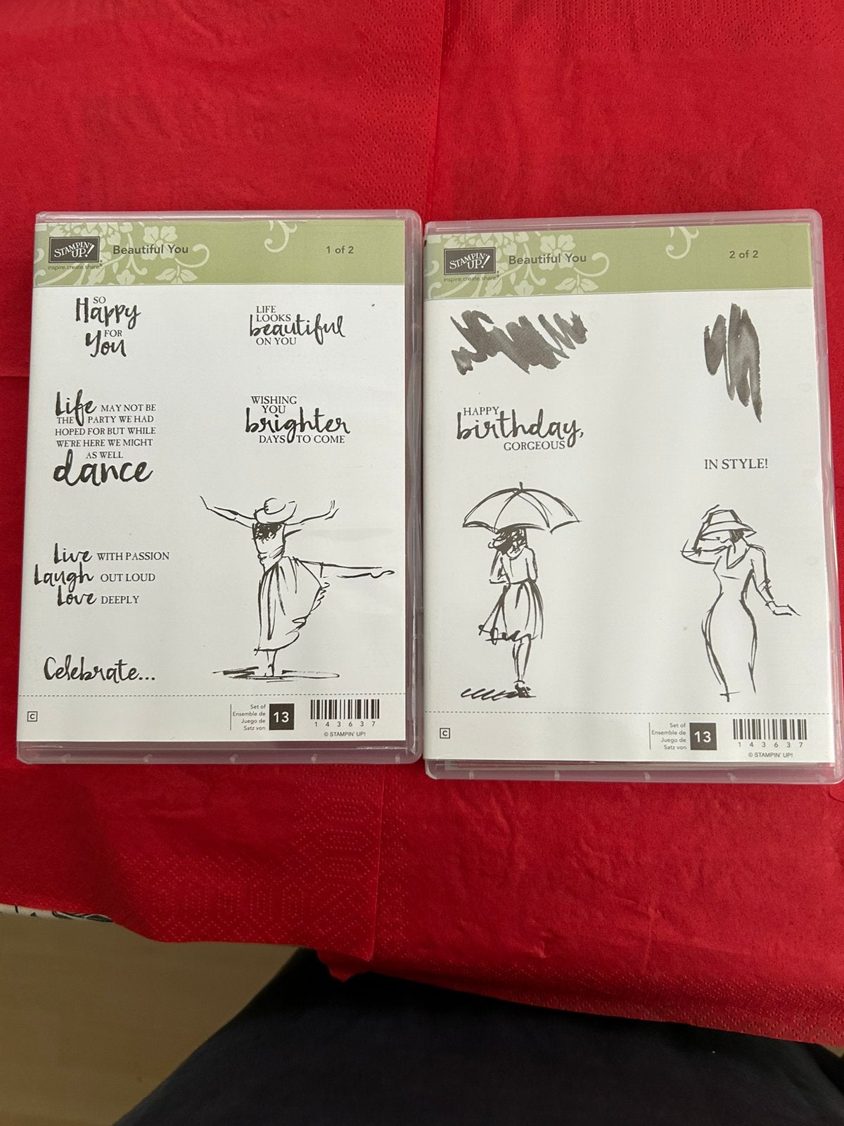 Stampin’ up Beautiful you stempelset, Ophalen of Verzenden, Zo goed als nieuw, Overige typen