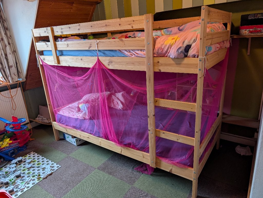 Stapelbed Mydall, Ophalen, 90 cm, Eenpersoons, 160 tot 180 cm