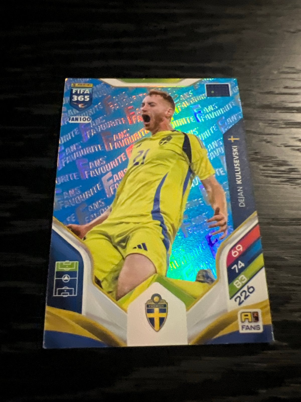 FIFA 365 Adrenalyn XL Dejan Kulusevski Spelerskaart, Ophalen, Zo goed als nieuw, Buitenlandse clubs, Spelerskaart