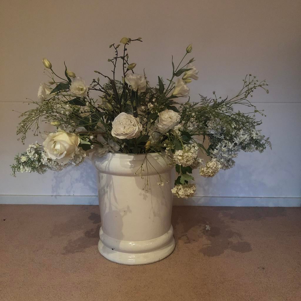 Vaas met kunstbloemen, Ophalen, Binnen, Gebruikt, Boeket