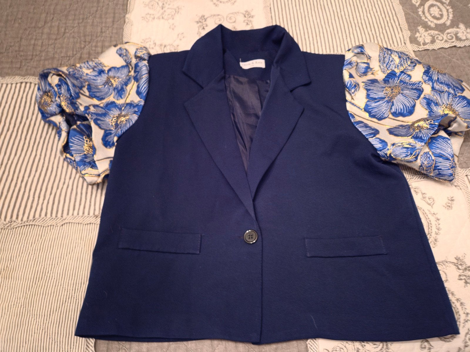 Olivia & Kate Jasje - Zo goed als nieuw, Kleding | Dames, Blauw, Ophalen of Verzenden, Zo goed als nieuw, Jasje
