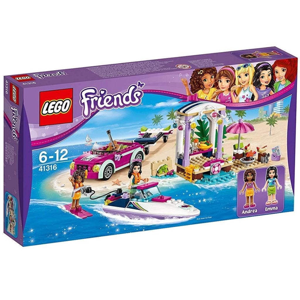Lego 41316, Andrea's speedboottransport, Lego, Friends, Ophalen of Verzenden, Zo goed als nieuw
