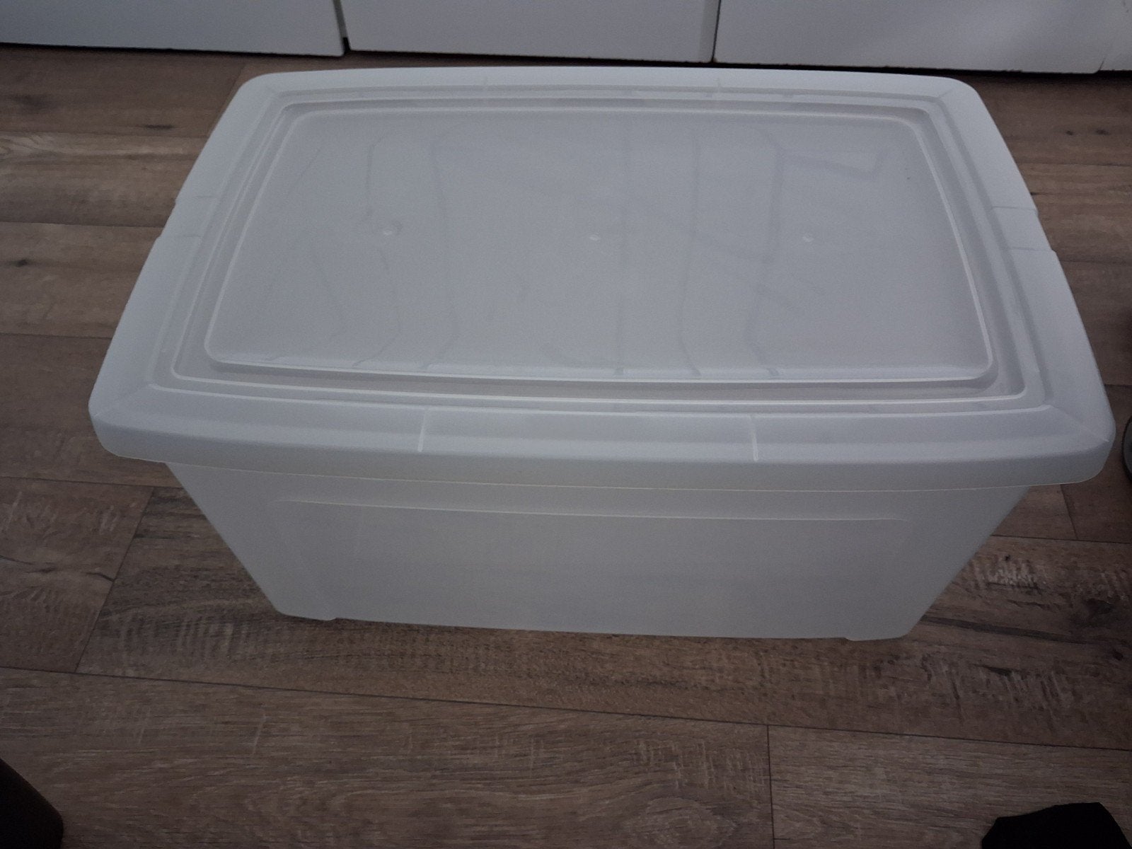 IRIS Clear Box 50L - Handige Opbergdoos met Deksel, Ophalen, 40 tot 60 cm, 50 tot 75 cm, Minder dan 35 cm