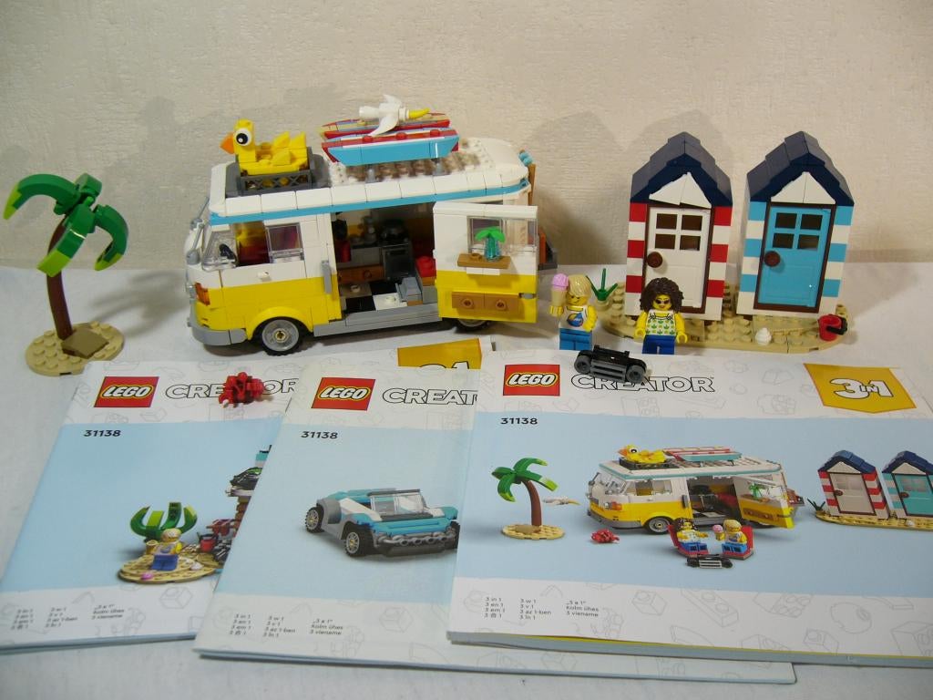 Lego Creator 31138 Beach Camper Van, Gebruikt, Ophalen of Verzenden, Compleet, Lego