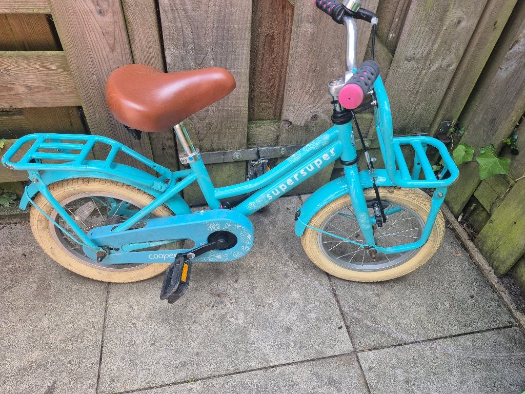 Kinderfiets, Fietsen en Brommers, Fietsen | Kinderfietsjes, Ophalen, Terugtraprem, Zijwieltjes, Gebruikt