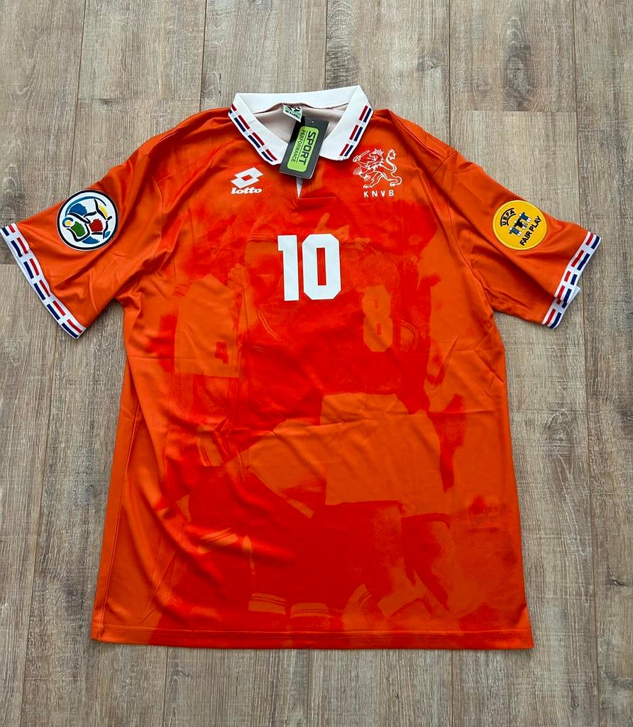 Nederlands elftal retro dennis bergkamp maat XXL, Groter dan maat XL, Ophalen of Verzenden, Zo goed als nieuw, Shirt