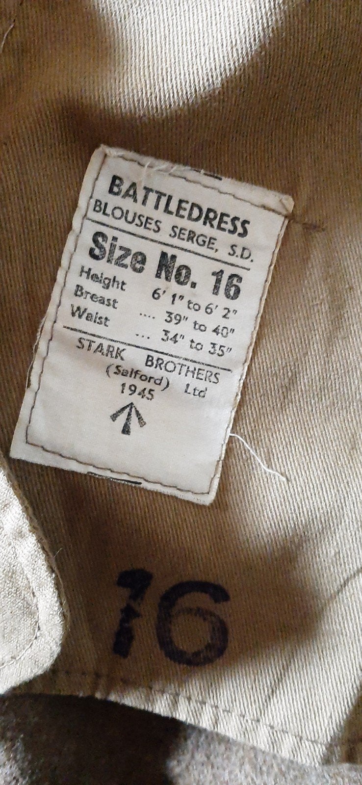 ww2 battle dress, Ophalen of Verzenden, Engeland