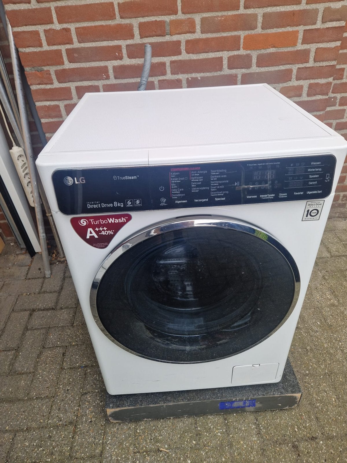 LG wasmachine, 1200 tot 1600 toeren, Gebruikt, 8 tot 10 kg, Ophalen of Verzenden