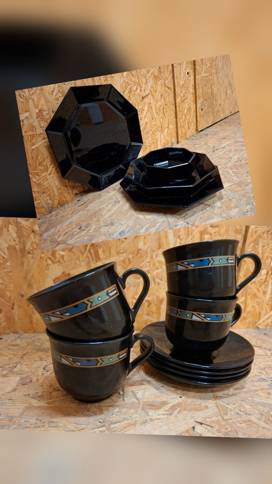 Mooi set vintage Arcoroc kop en schotels en schalen, Ophalen of Verzenden, Huis en Inrichting