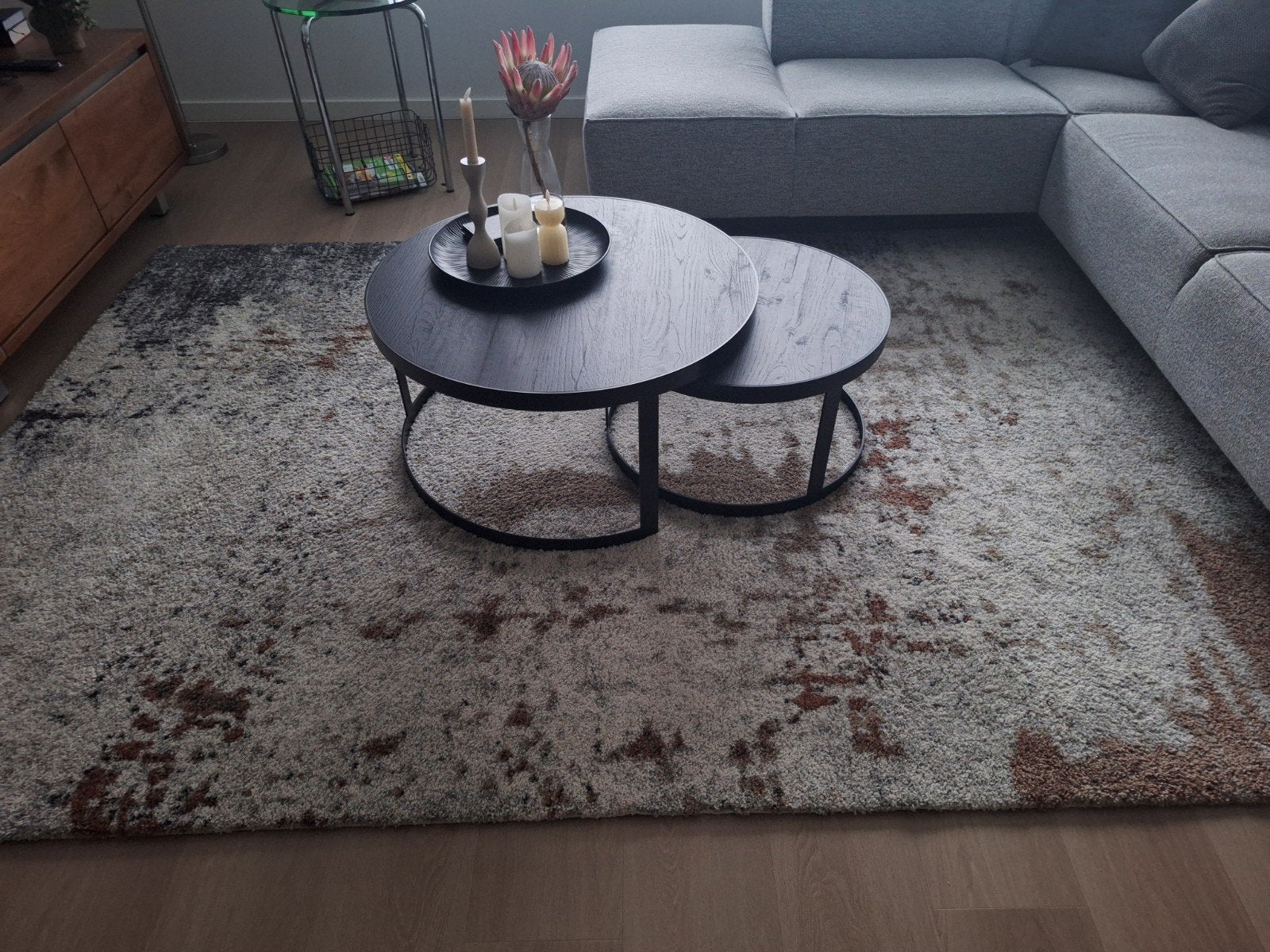 vloerkleed, Huis en Inrichting, Ophalen, Beige, 200 cm of meer, Zo goed als nieuw
