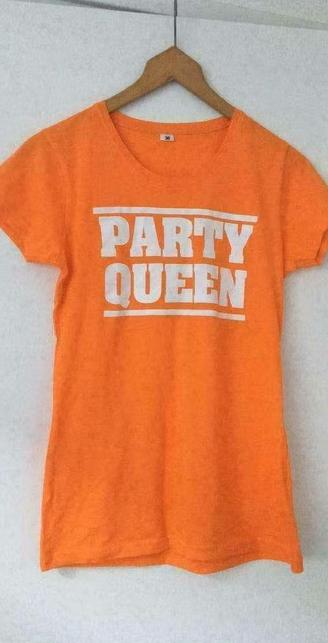 Oranje dames shirt maat 36 party queen . Nieuw, Nieuw, Oranje, Ophalen of Verzenden, Korte mouw