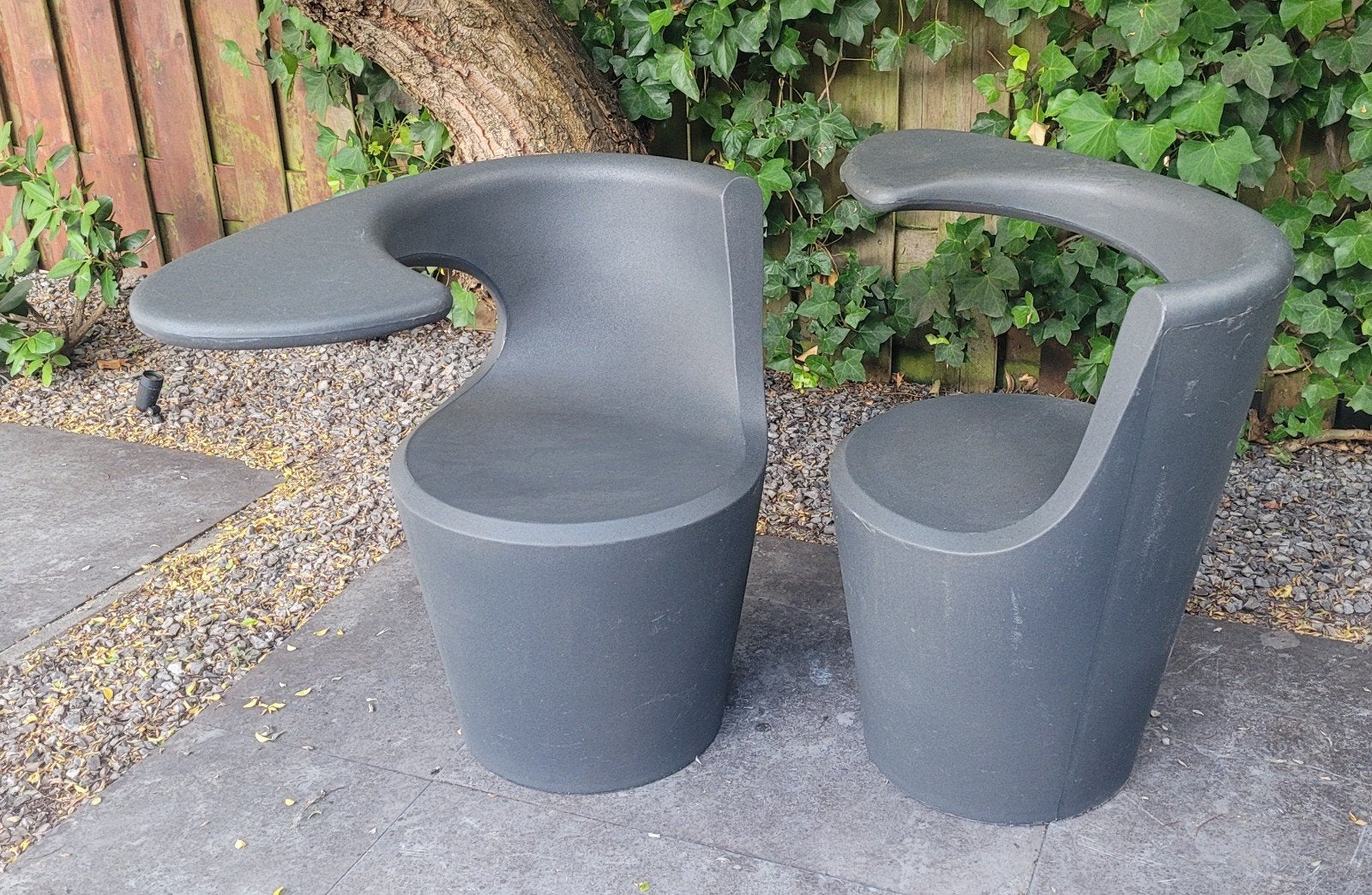 Kunststof tuinstoeltjes, set van twee, Tuin en Terras, Ophalen, Gebruikt, Kunststof