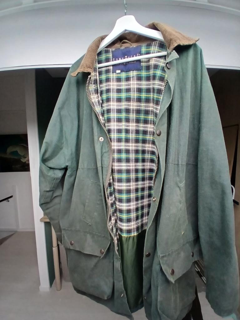 Somewhere gewaxte jas XL - Groen met geruite voering, Maat 56/58 (XL), Ophalen of Verzenden, Somewhere, Gedragen