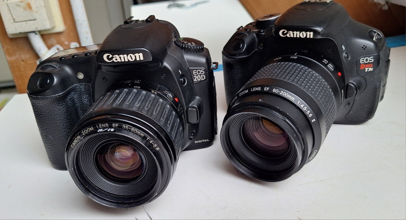 Canon EOS 20D en Canon EOS Rebel T3i t), Spiegelreflex, Canon, Ophalen of Verzenden, Geen optische zoom