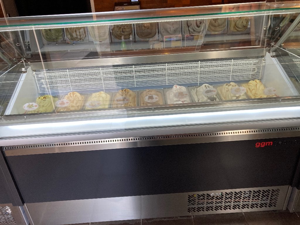 Ijsvitrine 9 x 5 liter, Ophalen, Gebruikt, 50 tot 100 cm, Minder dan 100 cm