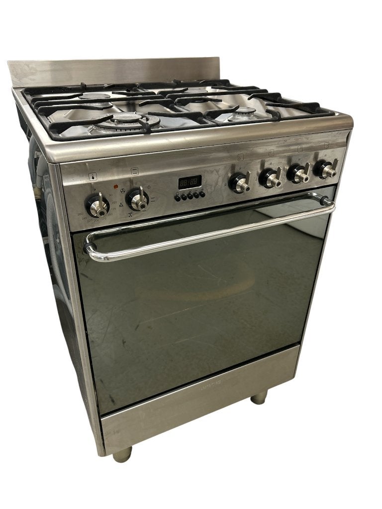 Smeg SNL60MFX7 4-pits gasfornuis met electrische oven # 273, Ophalen, Gebruikt, Gasfornuis, 60 cm of meer
