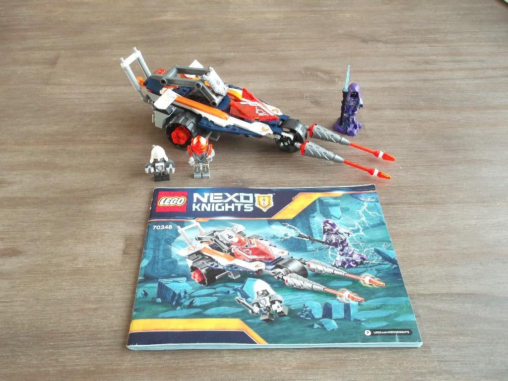 lego nexo knights 70348 lance's twin jouster (2017), Ophalen of Verzenden, Gebruikt, Complete set, Lego