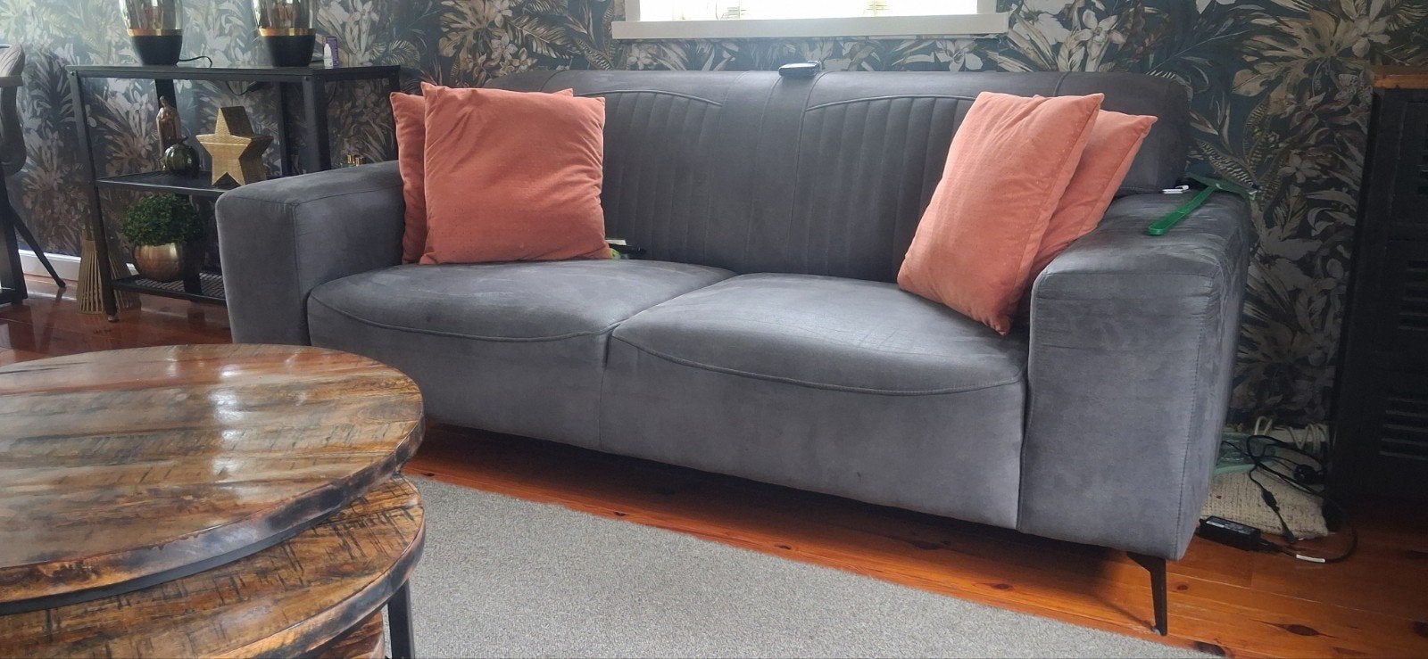 bank, Minder dan 75 cm, Driepersoons, Ophalen of Verzenden, Zo goed als nieuw