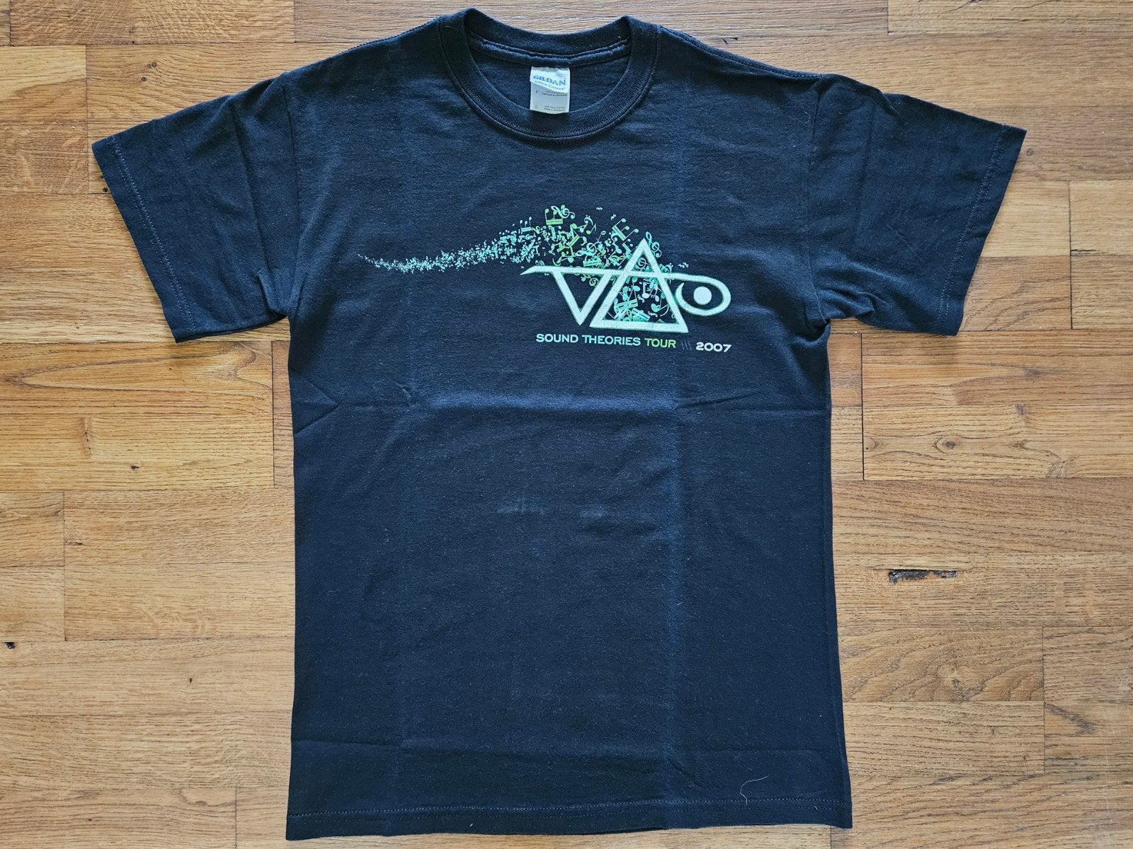 Steve Vai Sound Theories Tour 2007 T-shirt - Maat S, Zwart, Ophalen of Verzenden, Zo goed als nieuw, Maat 46 (S) of kleiner