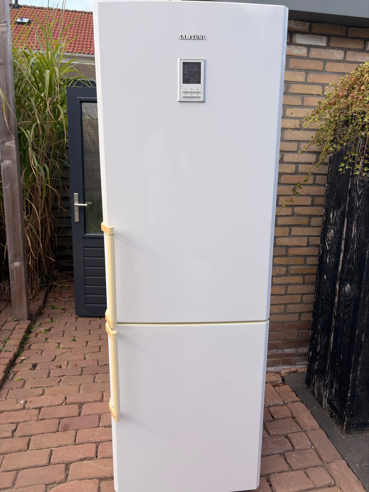 Samsung Koelvriescombinatie RL38ECSW - Wit, Ophalen, Gebruikt, 200 liter of meer, 60 cm of meer