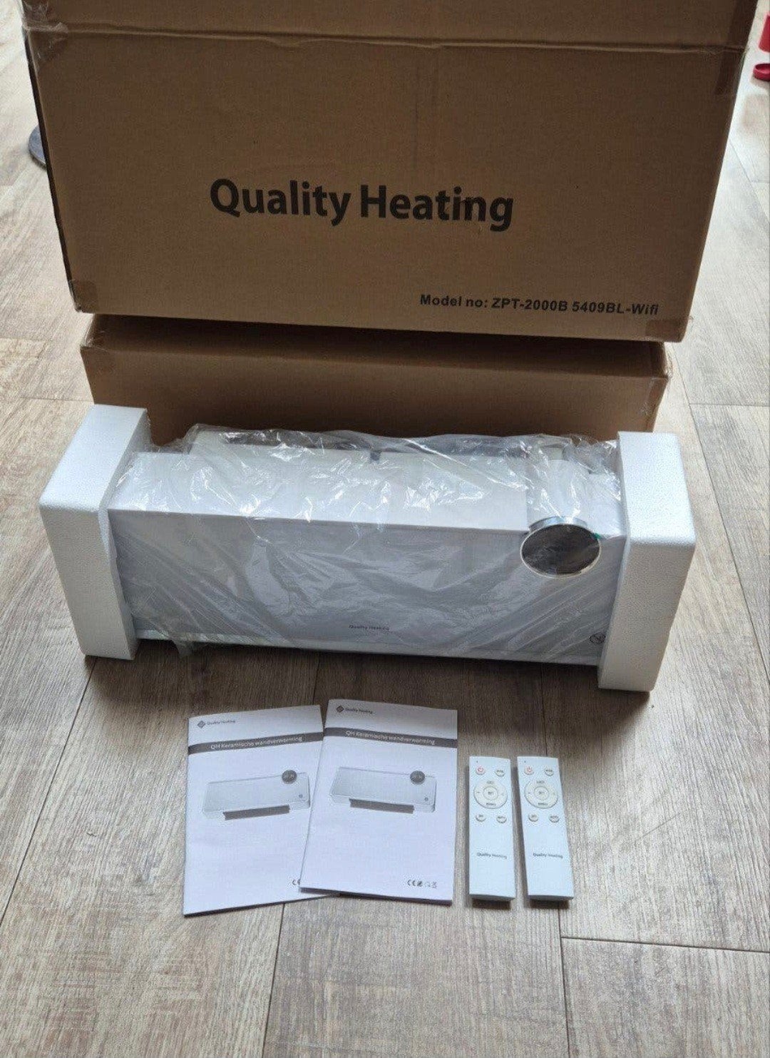 Quality Heating ZPT-2000B 5409BL-Wifi Wandverwarming, Ophalen of Verzenden, Nieuw, 60 tot 150 cm, 30 tot 80 cm