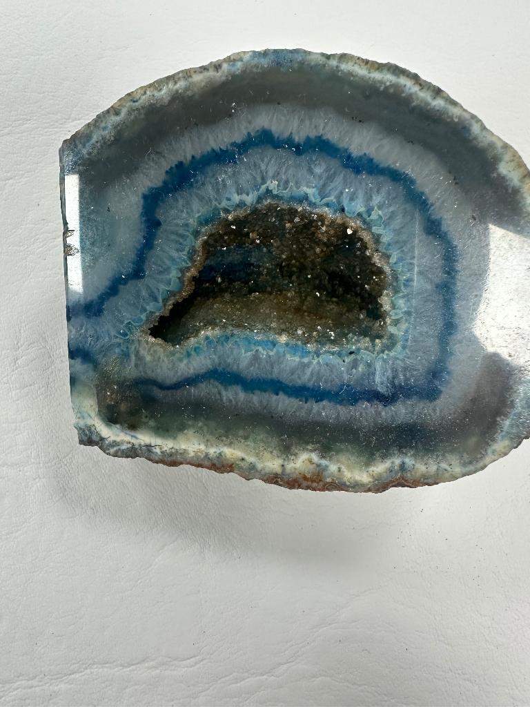 Blauwe agaat geode, Ophalen, Mineraal
