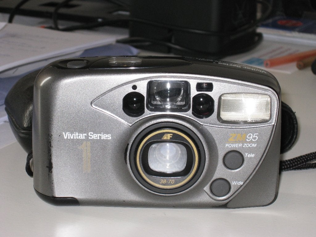 minolta zm95 power zoom, Ophalen, Compact, Minolta