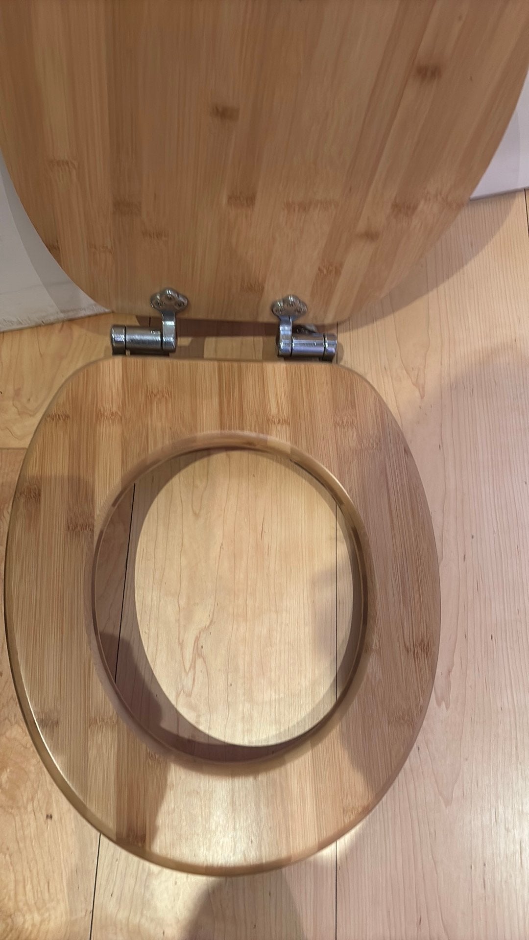 2 wc brilllen bamboo soft close, Huis en Inrichting, Ophalen, Zo goed als nieuw, Bruin