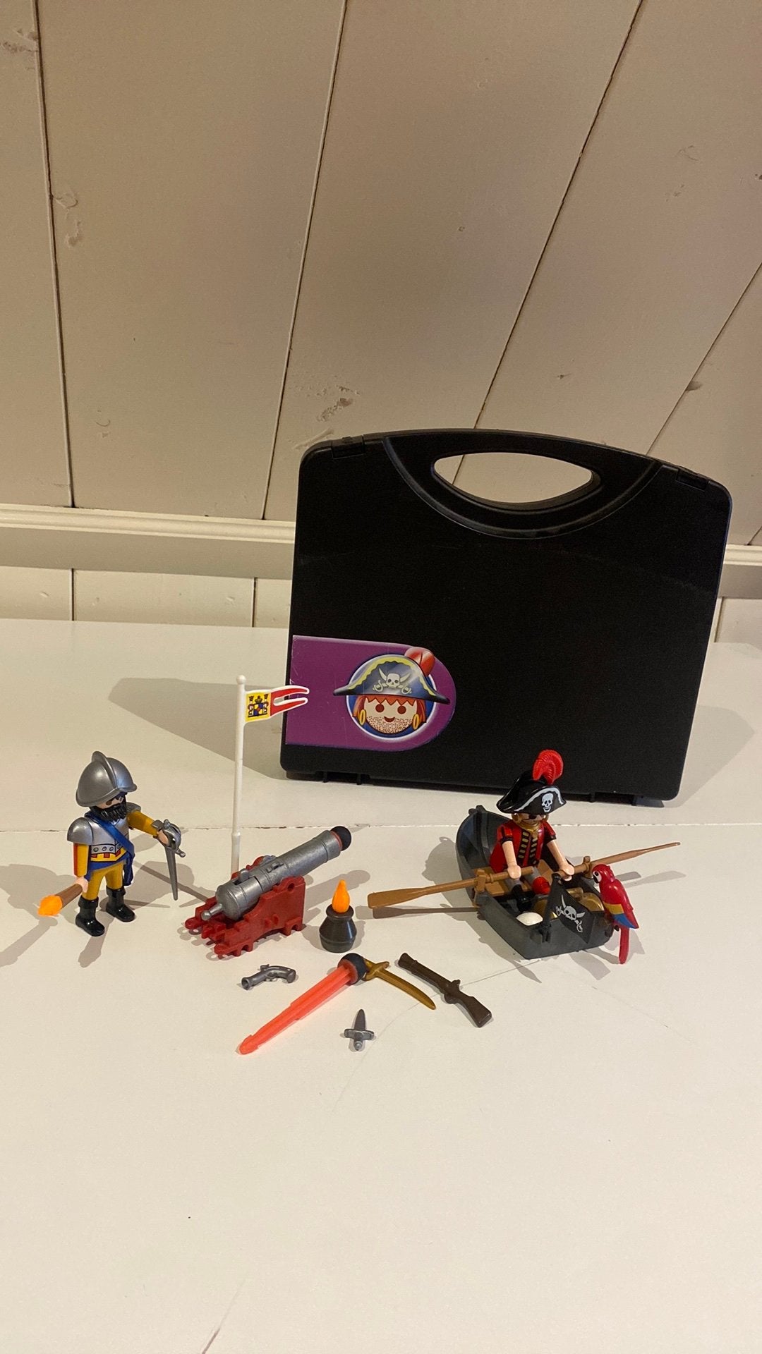 Playmobil piraten meeneemkoffer nummer 5894, Pirates, Gebruikt, Complete set, Overige typen