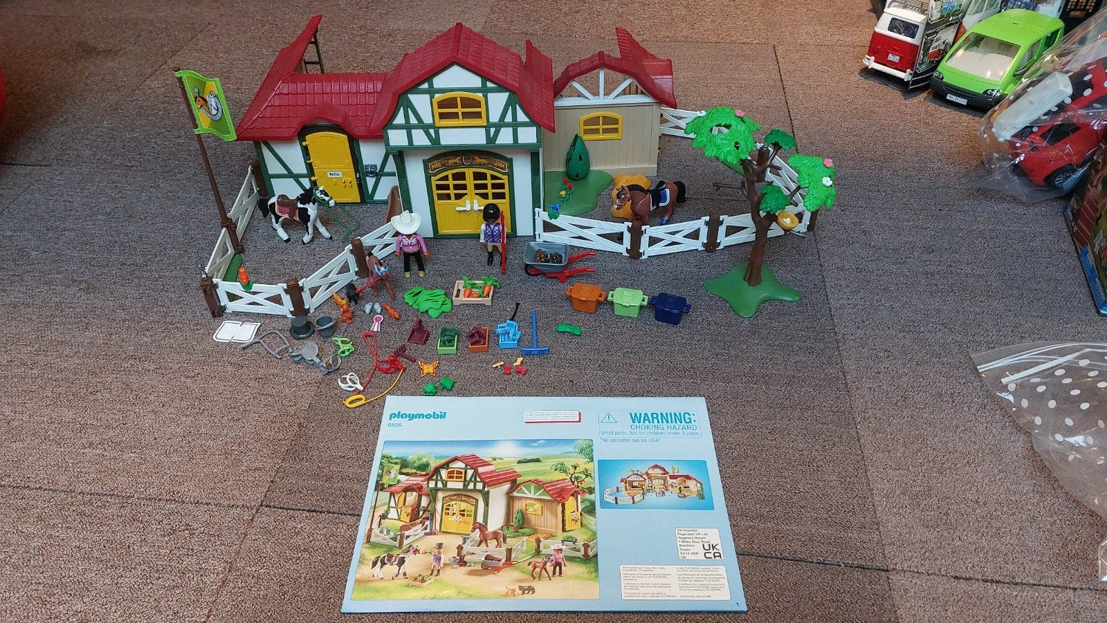 playmobil country paardrijclub, Kinderen en Baby's, Ophalen, Gebouw, Complete set, Zo goed als nieuw