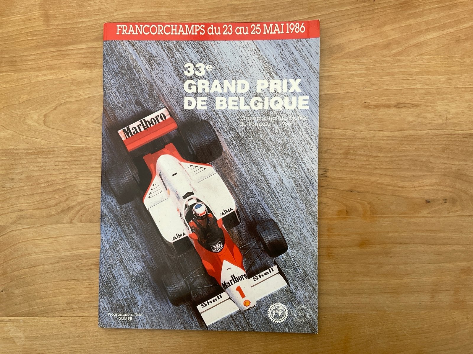 Grand Prix België 1986 Formule 1 Programma, Ophalen of Verzenden, Gelezen, Algemeen