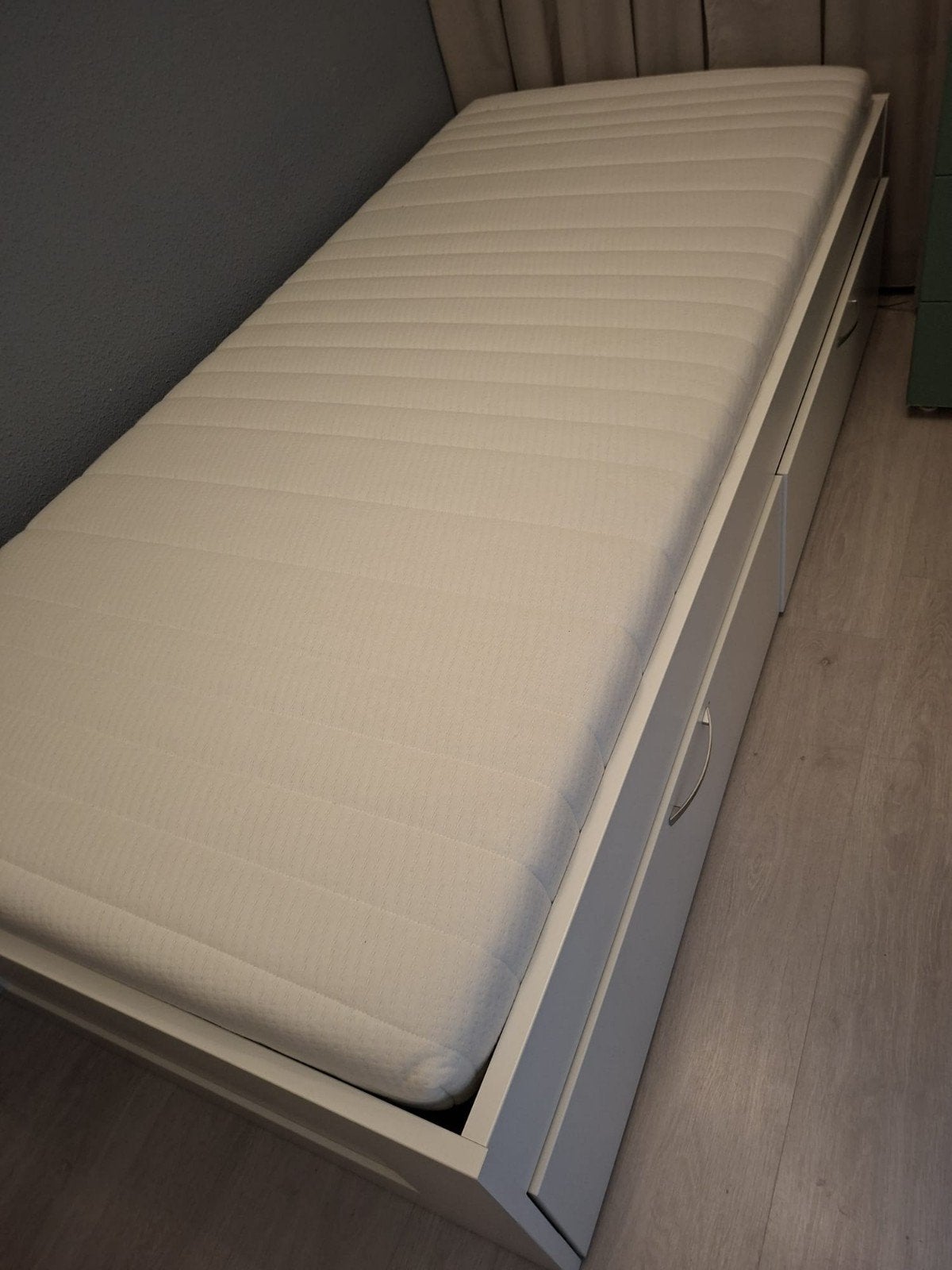 1 persoons ledikant, Ophalen, Zo goed als nieuw, Eenpersoons, 90 cm