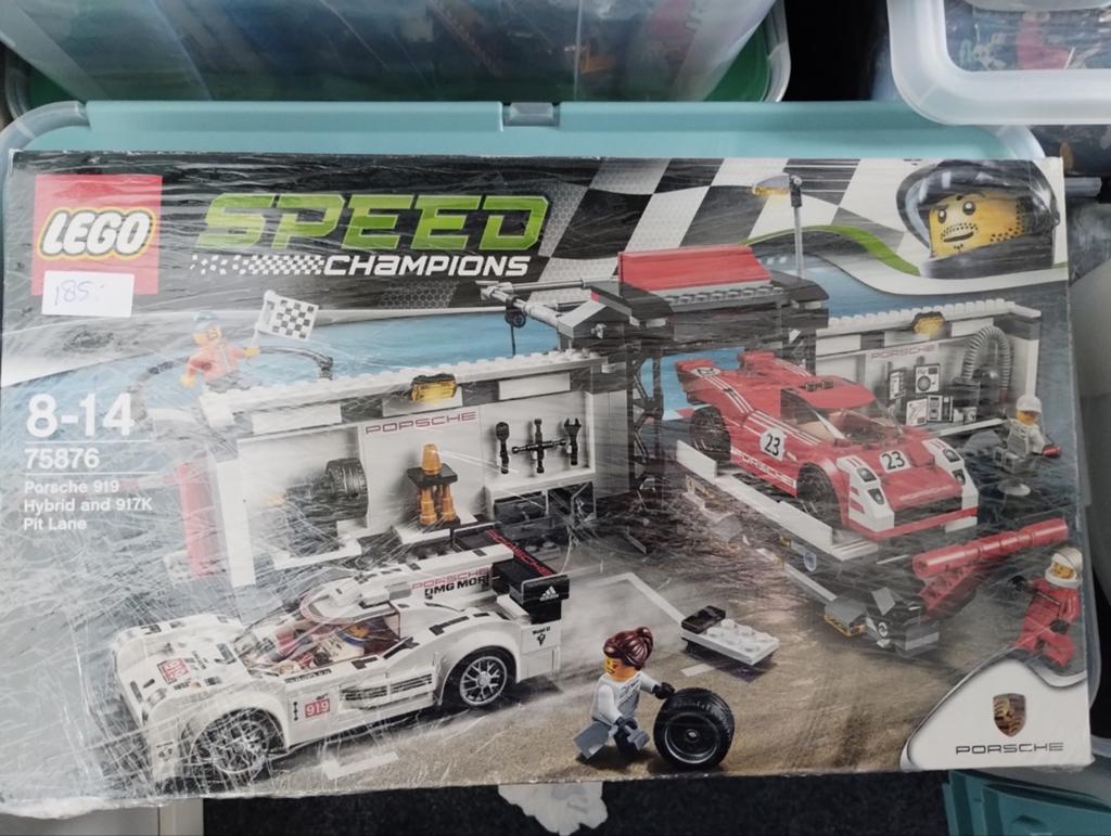 LEGO Speed Champions Porsche 919 Hybrid en 917K Pit Lane, Ophalen of Verzenden, Zo goed als nieuw, Overige merken