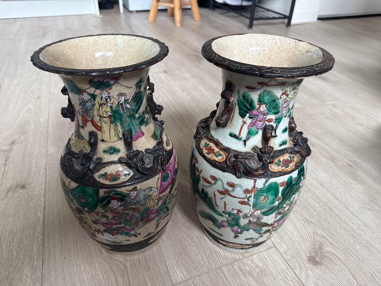 Antieke Chinese Vazen - Set van 2, Ophalen of Verzenden