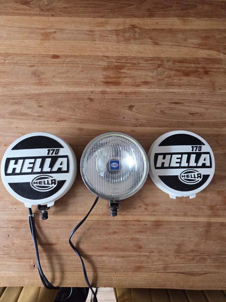 Hella 170 Verstralers met Kappen - Set van 2, Ophalen of Verzenden, Gebruikt, Universele onderdelen