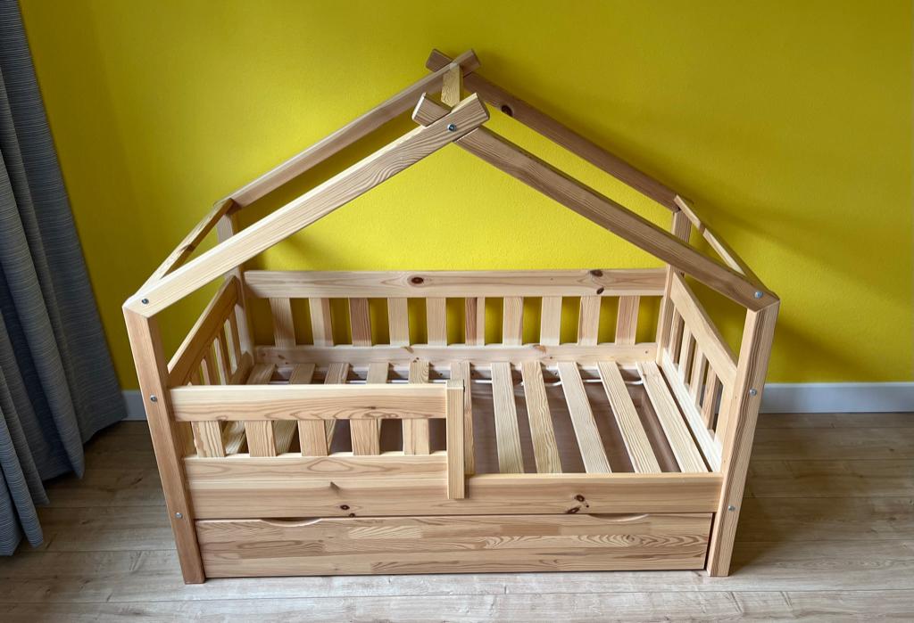 Huisbed Design, 70 tot 85 cm, 140 tot 160 cm, Zo goed als nieuw, Ophalen
