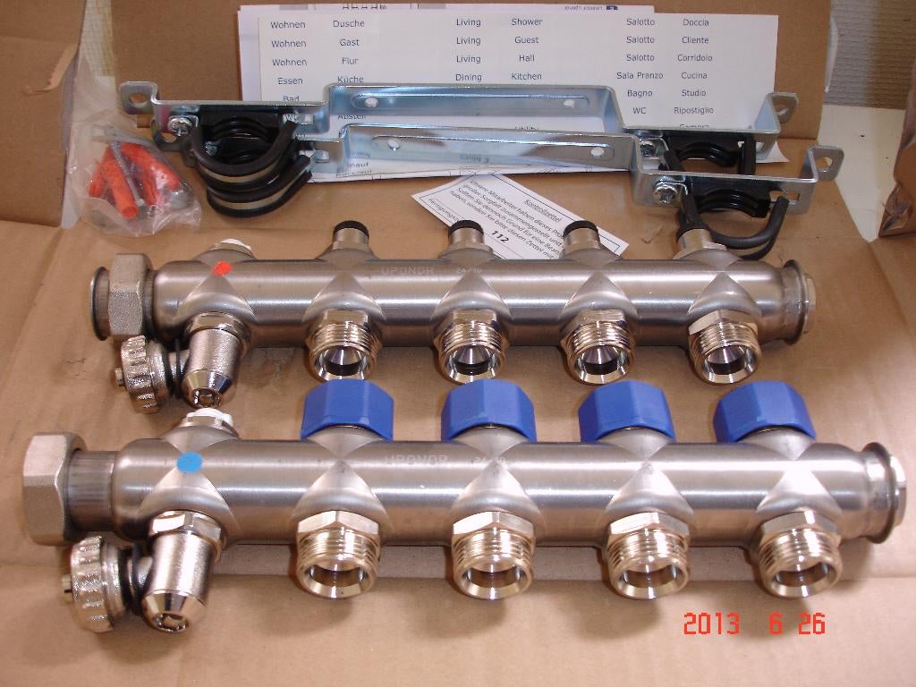 UPONOR rvs verdeler nieuw, Ophalen, Radiator, Nieuw, Minder dan 60 cm