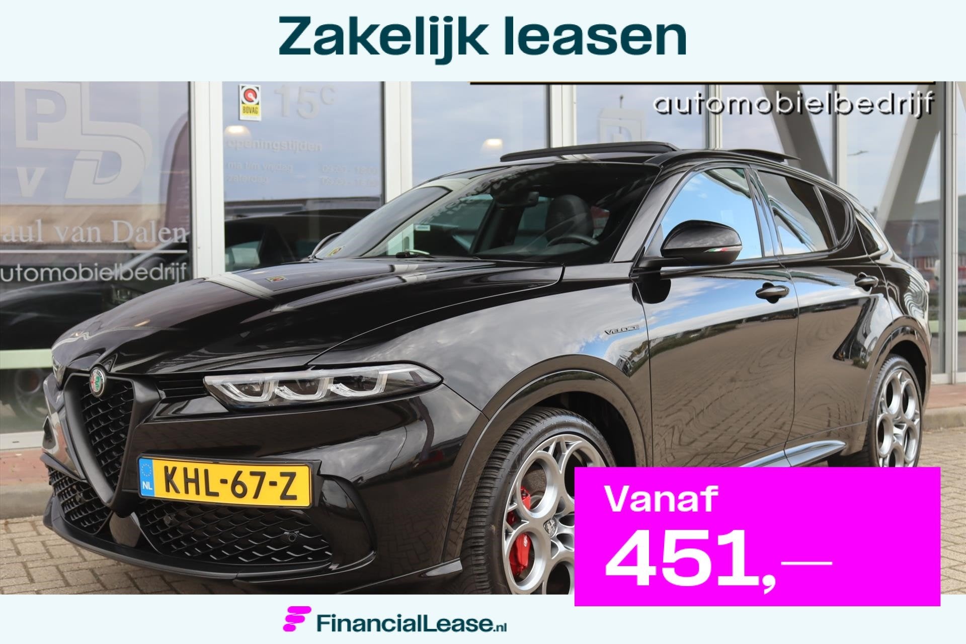 Alfa Romeo Tonale 1.5T HYBRID 160PK VELOCE Panodak | Leer |, Dealer onderhouden, Gebruikt, 4 cilinders, 700 kg