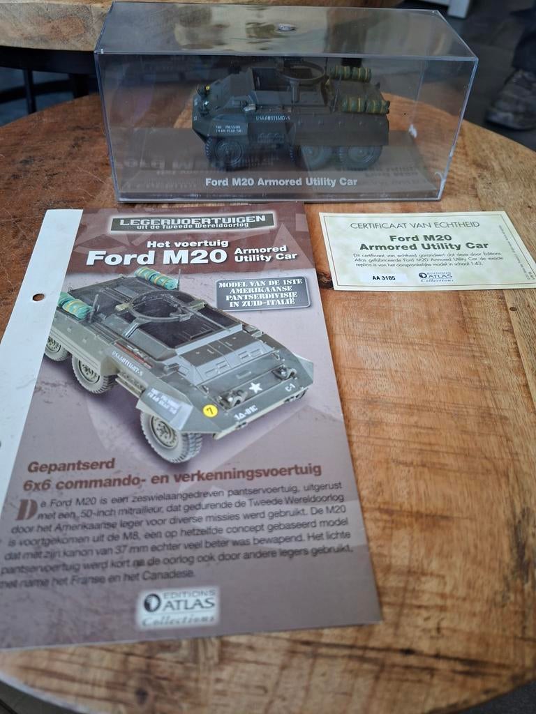 Ford M20 Armored Utility Car - Editions Atlas 1:43, Ophalen of Verzenden