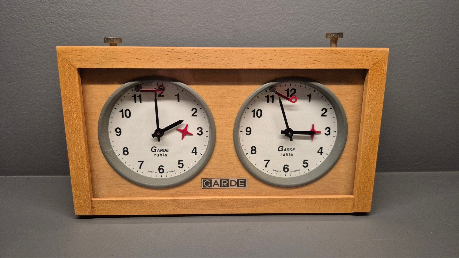 Garde Ruhla Schaakklok - Vintage Houten Schaken Timer, Antiek en Kunst, Ophalen of Verzenden