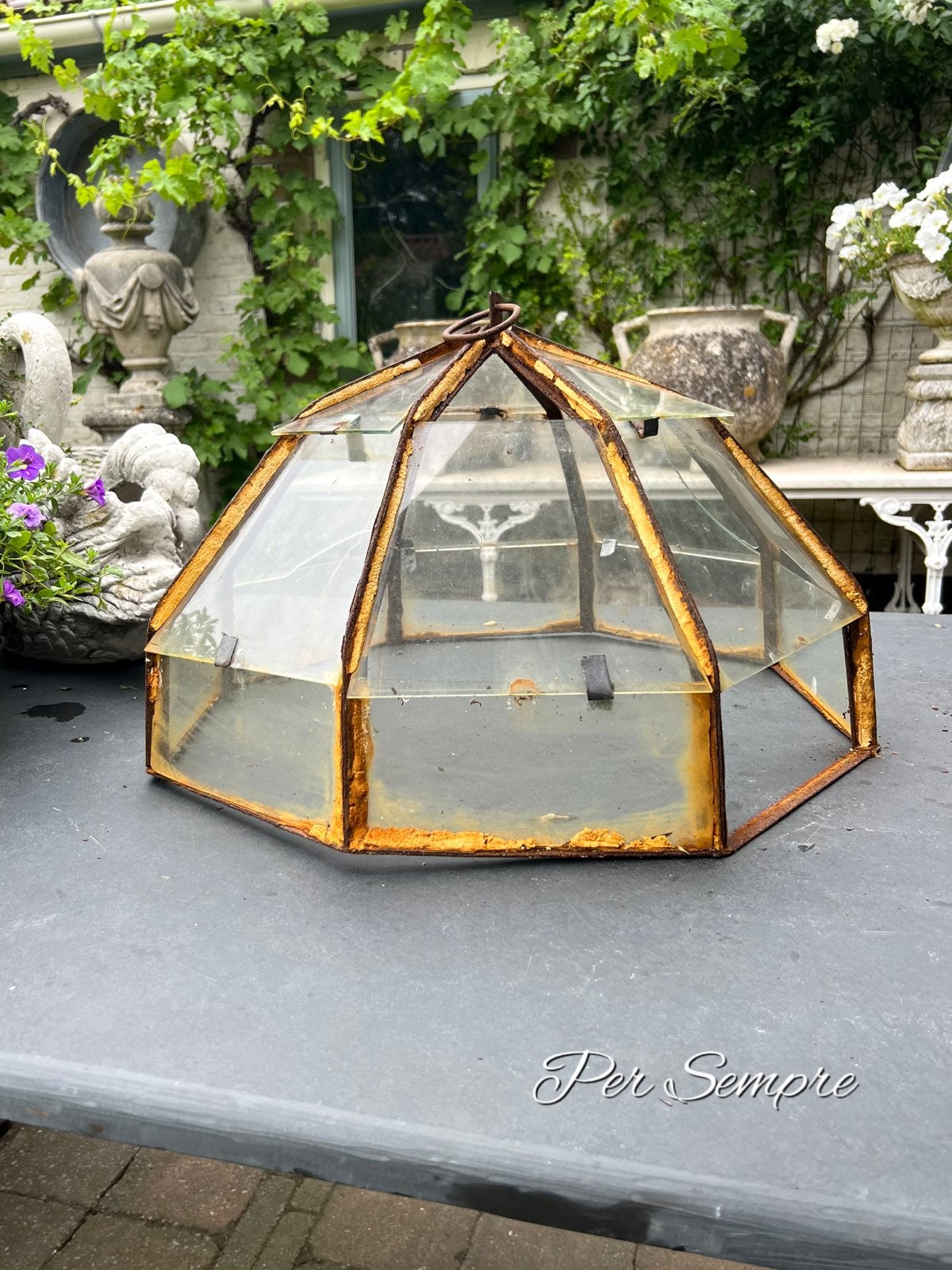Per Sempre,Prachtige Antieke Franse Tuincloche, Ophalen