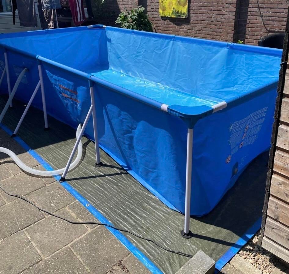 Rechthoekig Opzetzwembad, Gebruikt, 200 tot 300 cm, 80 tot 120 cm, Ophalen of Verzenden